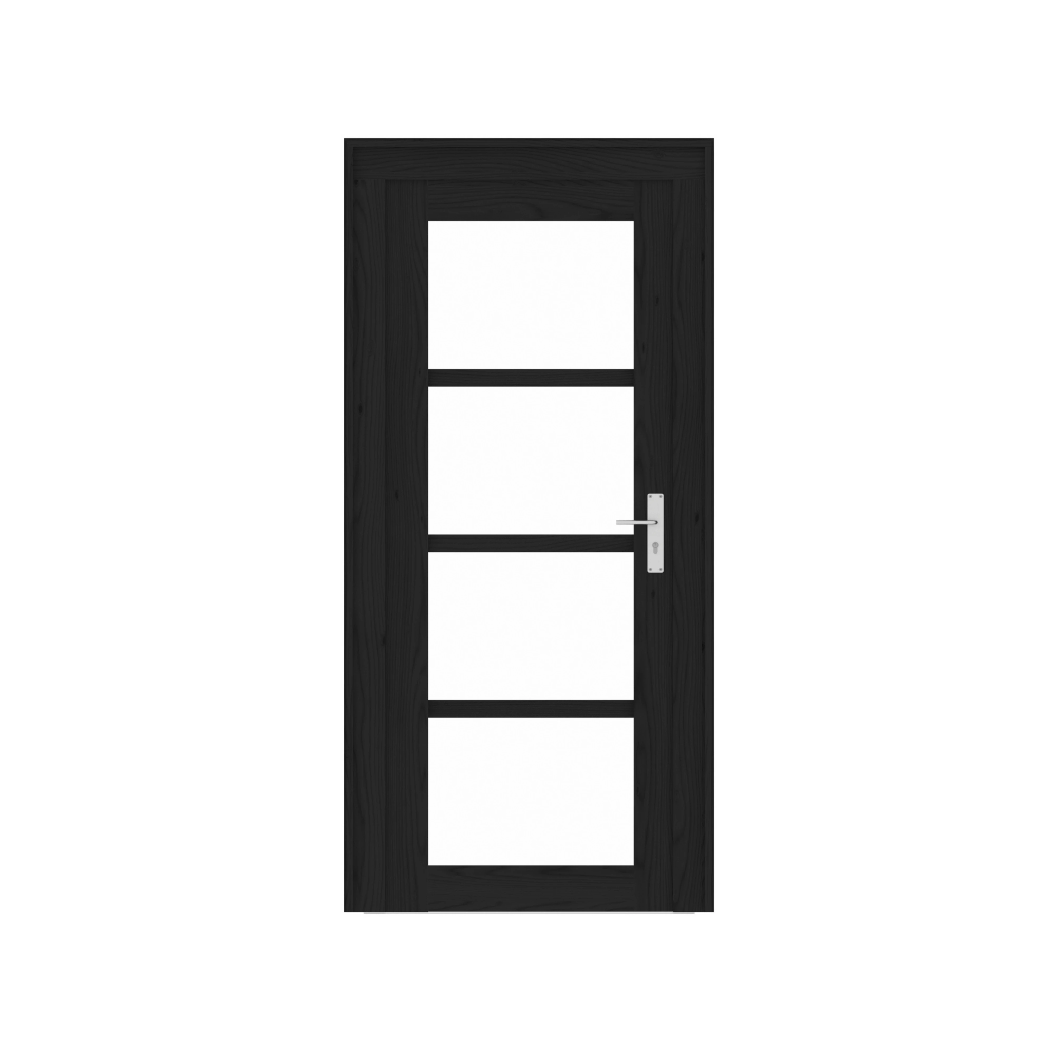 Vuren Deur Steellook 4-Ruits 96 x 214 cm (960 x 2140 mm) - Afbeelding 3